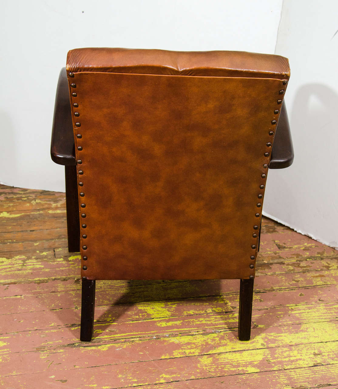 French 1940s Leather Hoop Armchairs 2